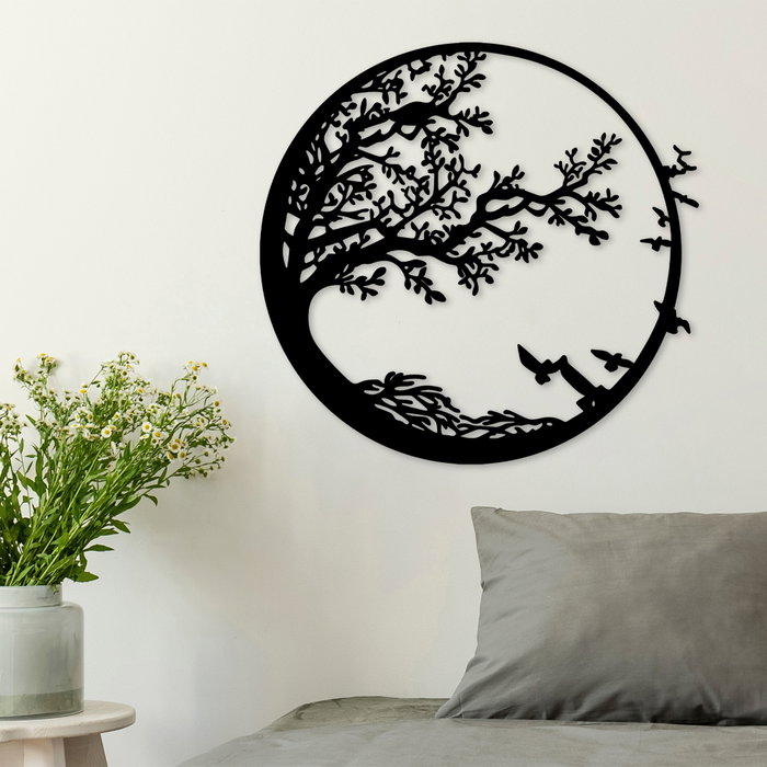 Wallity Night - Escultura de pared de metal negra Wallity Night - Escultura de pared de metal negra
